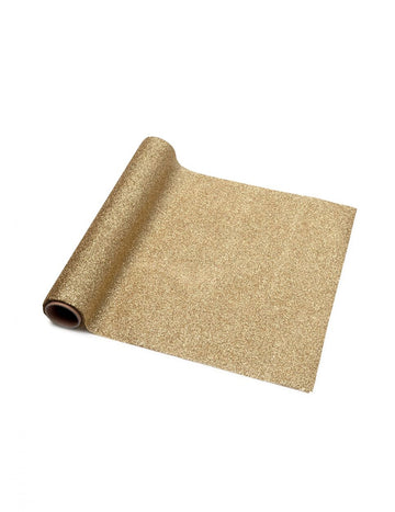 Trblietavý zlatý prestierací stôl 30 cm x 3 m na rezanie