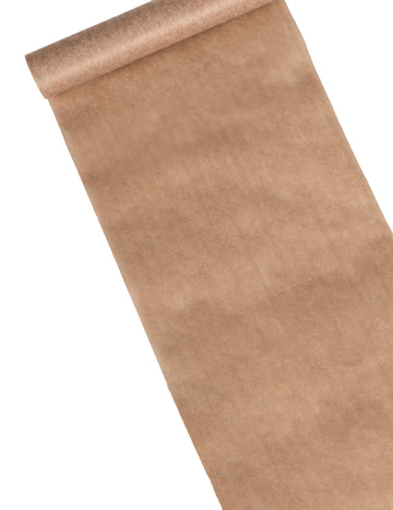 Netkaný prestierací behúň s efektom prírodnej bavlny, 28 cm x 5 m slonovinovej krémovej farby