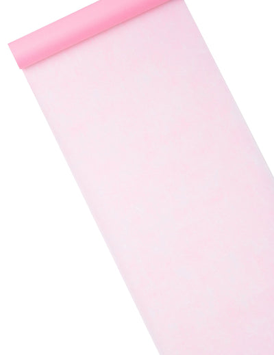 Chemin de table intissé rose clair en rouleau