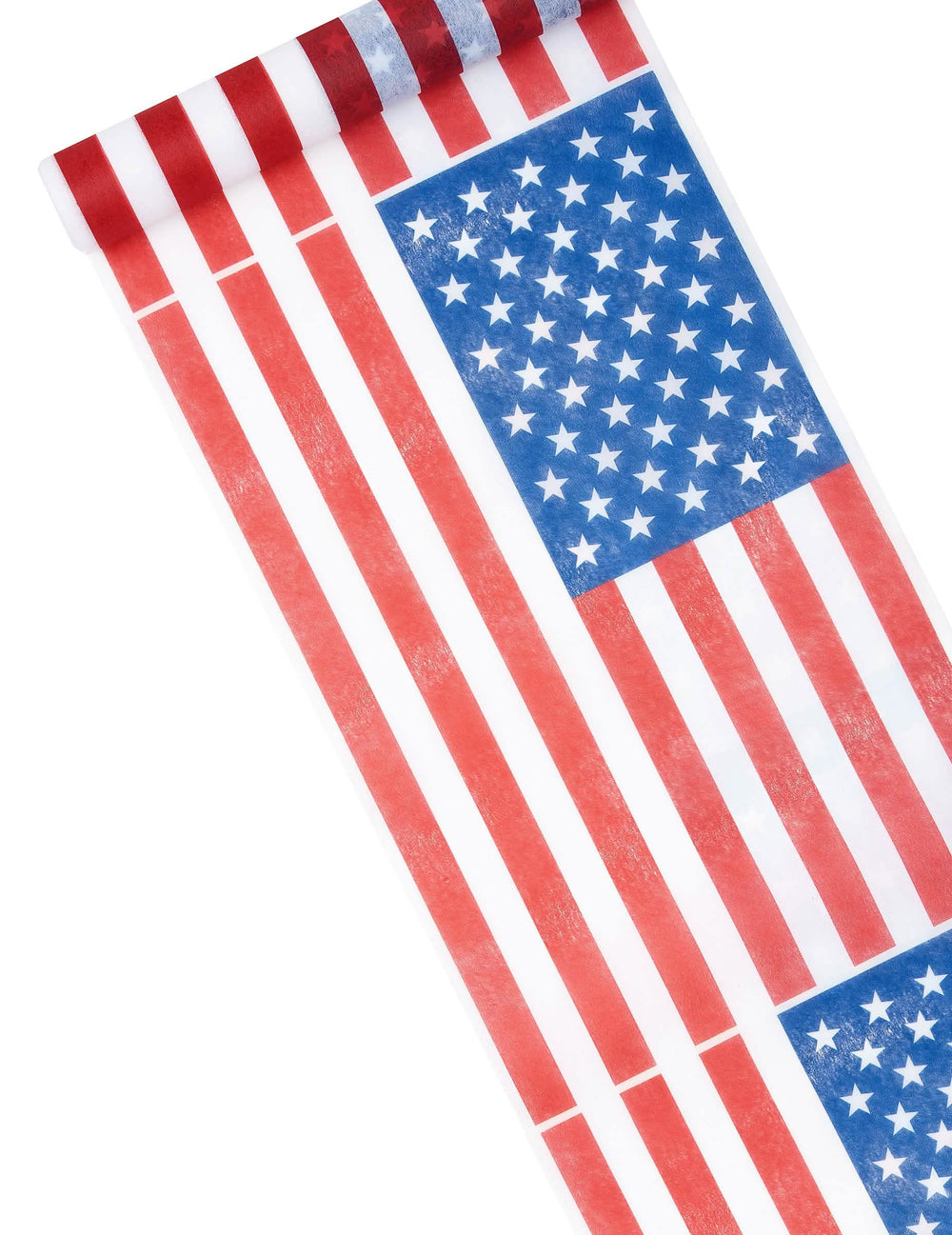 Behúň na stôl usa na dekoráciu z netkanej textílie modrá biela červená