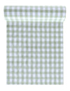 Chemin de table vichy menthe en polyester