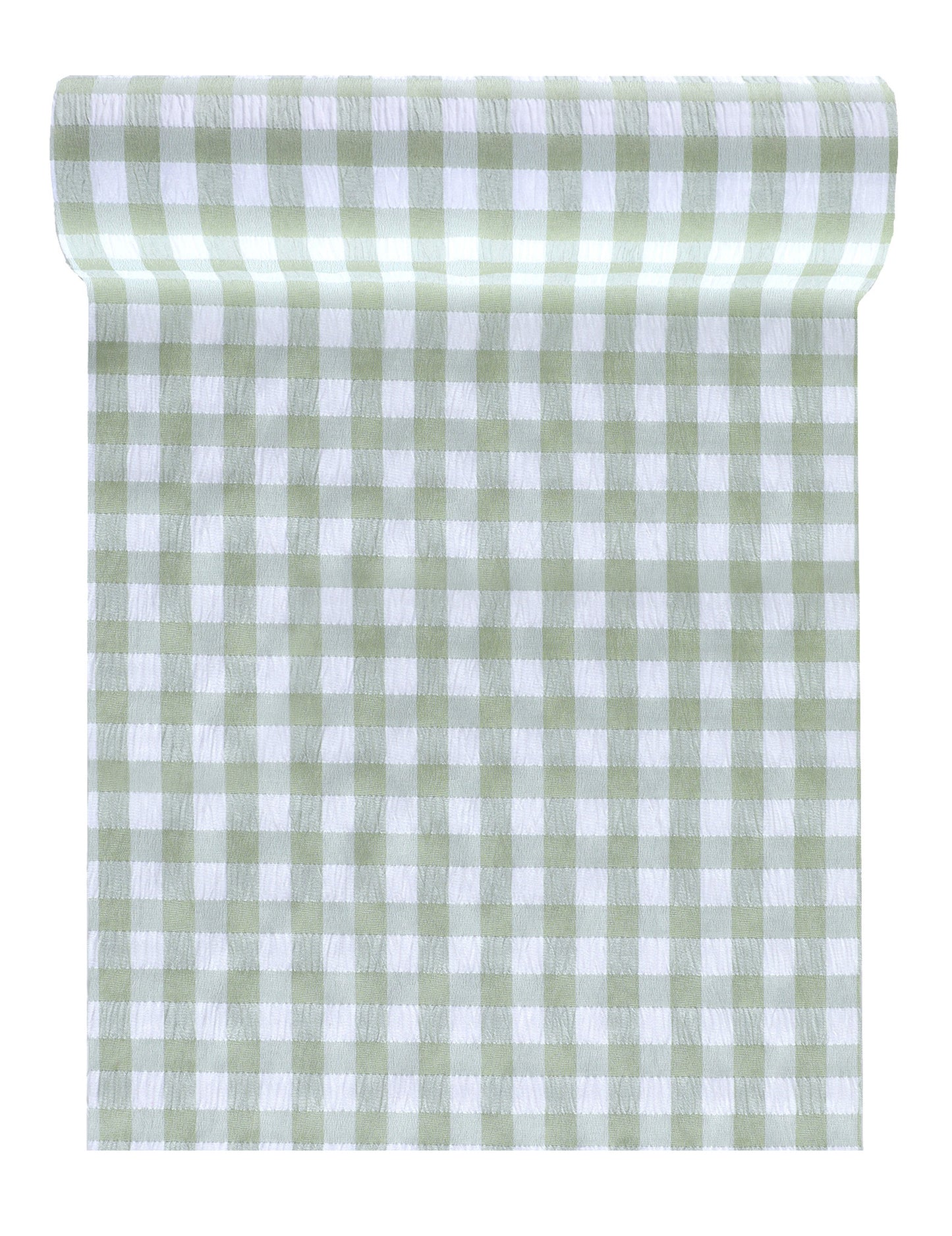 Prestieranie na stôl v mätovo-károvanej farbe 26 cm x 3 m polyester