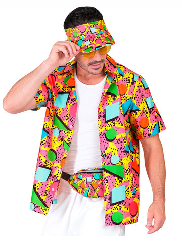 Vzhľadová košeľa s viacfarebnou 90. roky