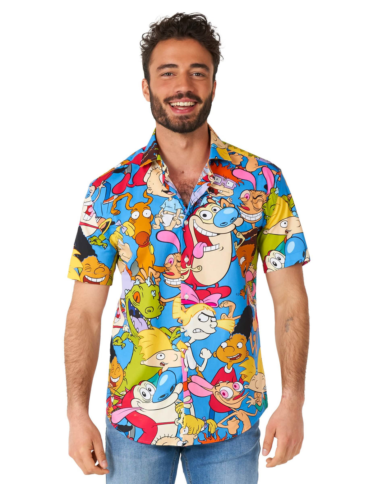 Tričko pre dospelých s kreslenými postavičkami Nickelodeon™ z 90. rokov s motívom Opposuits™