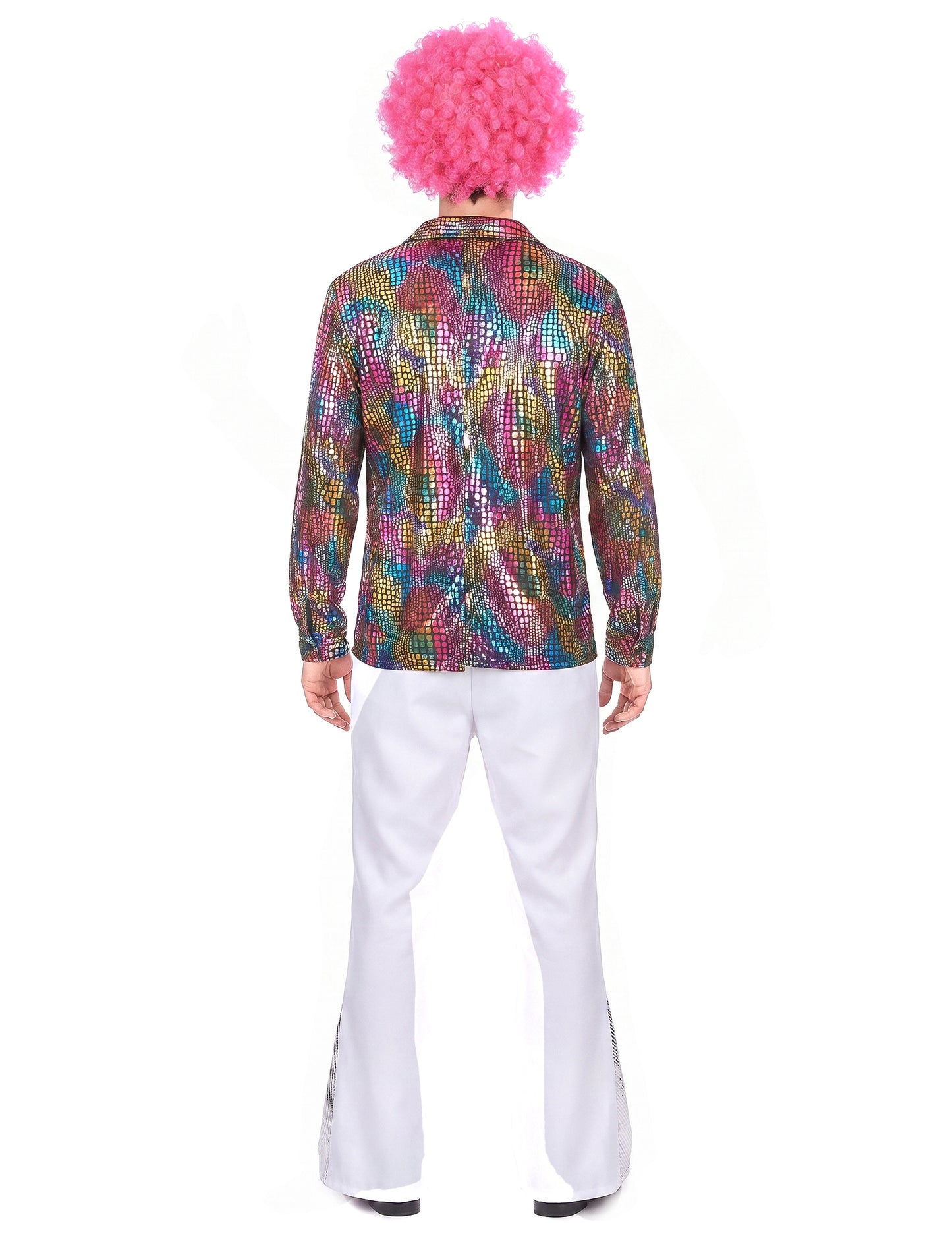 Viacfarebná disco košeľa