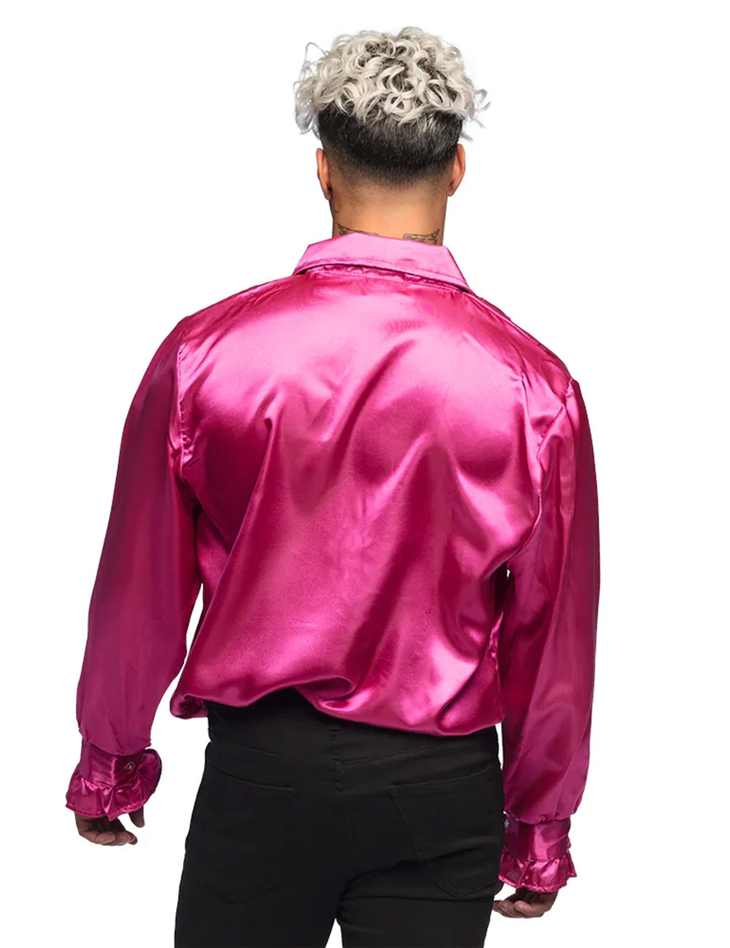 Pánska ružová disco košeľa