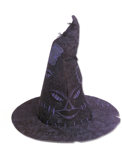 Choixpeau Harry Potter pour enfant marron foncé avec visage et coutures