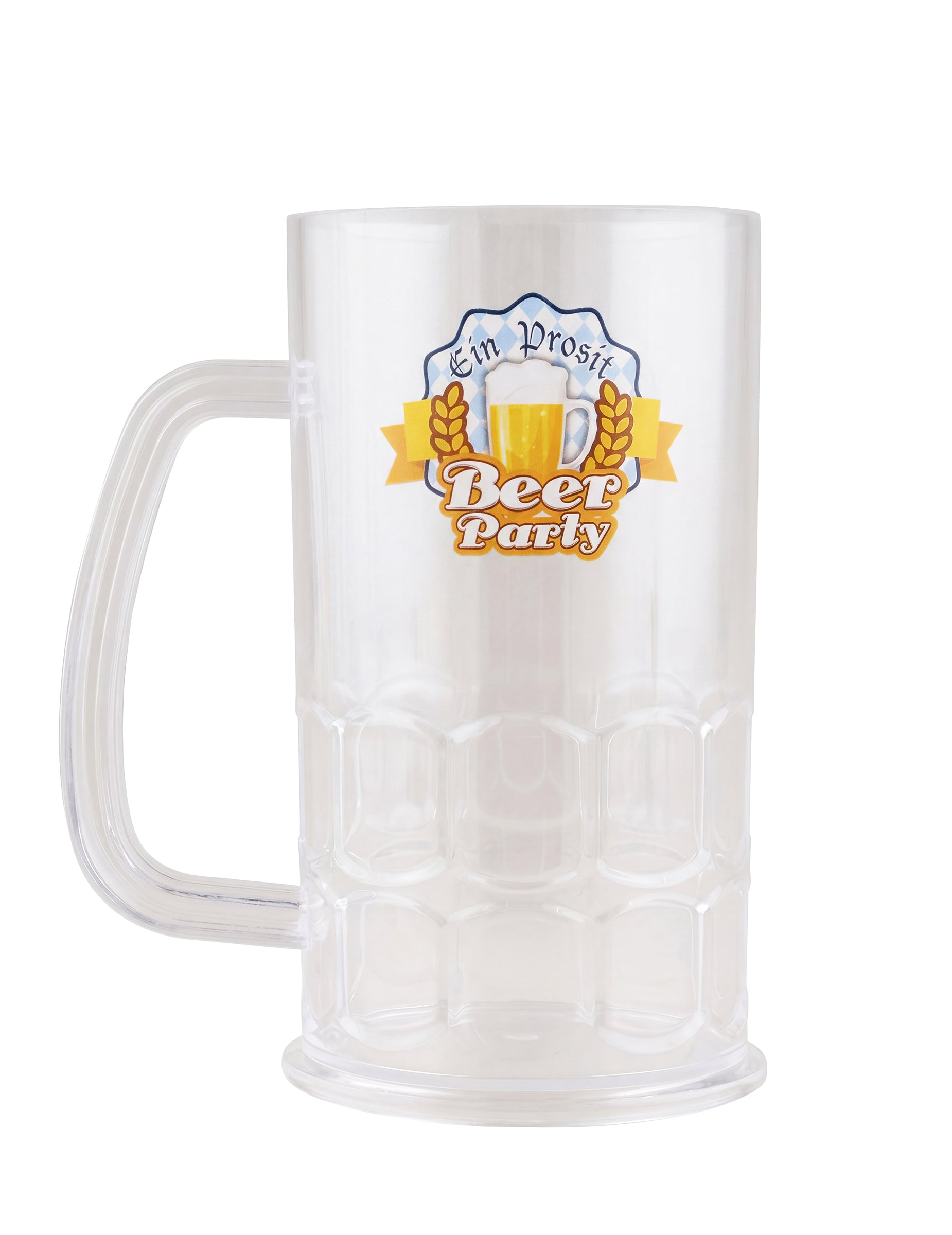 Priehľadný pivo pohár Beer Party pre dospelých