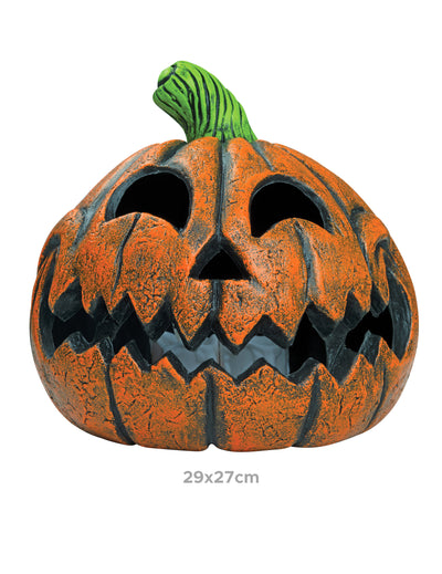 Živicová halloweenska tekvica 29 x 27 cm