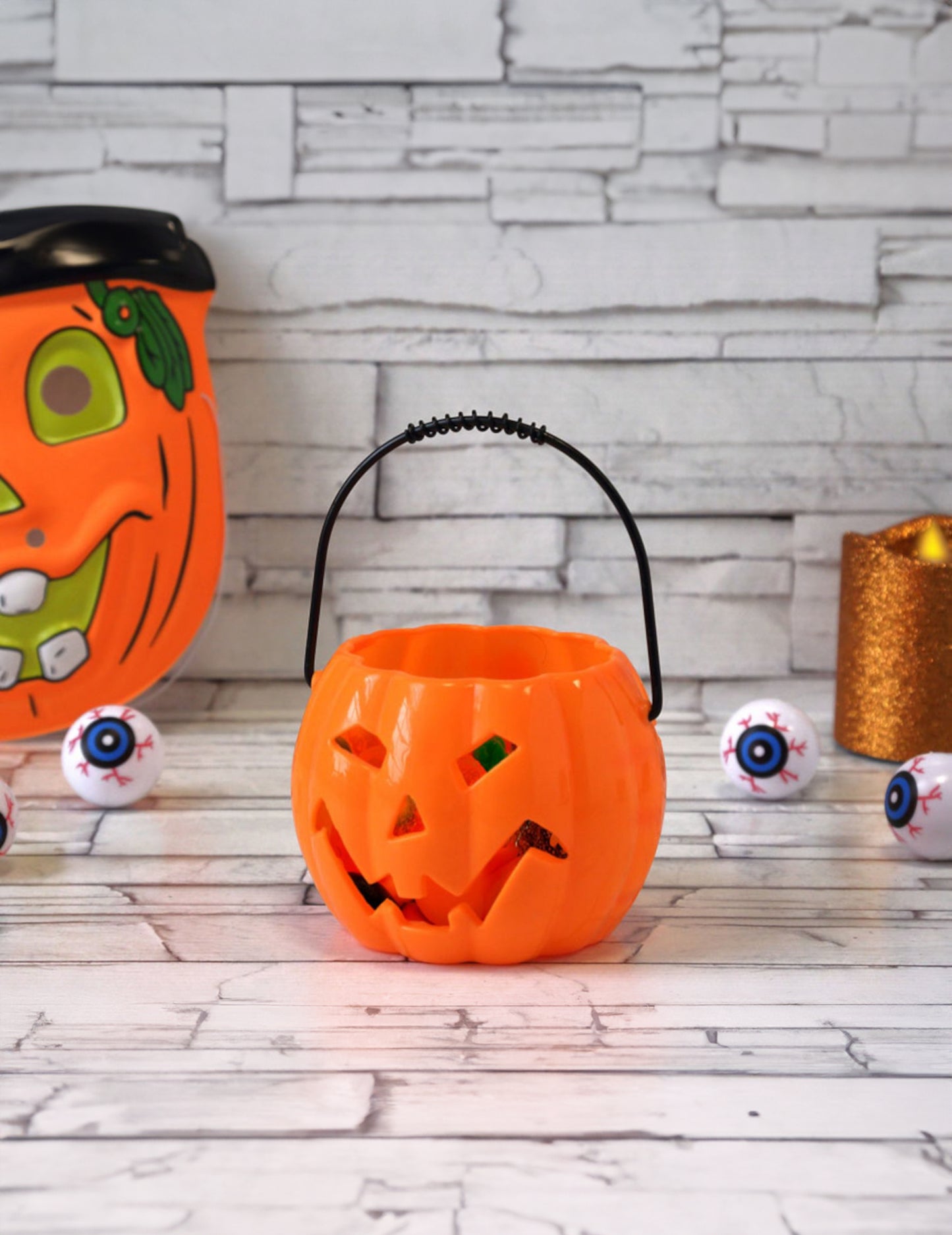 Ľahká Halloween tekvica 10 cm