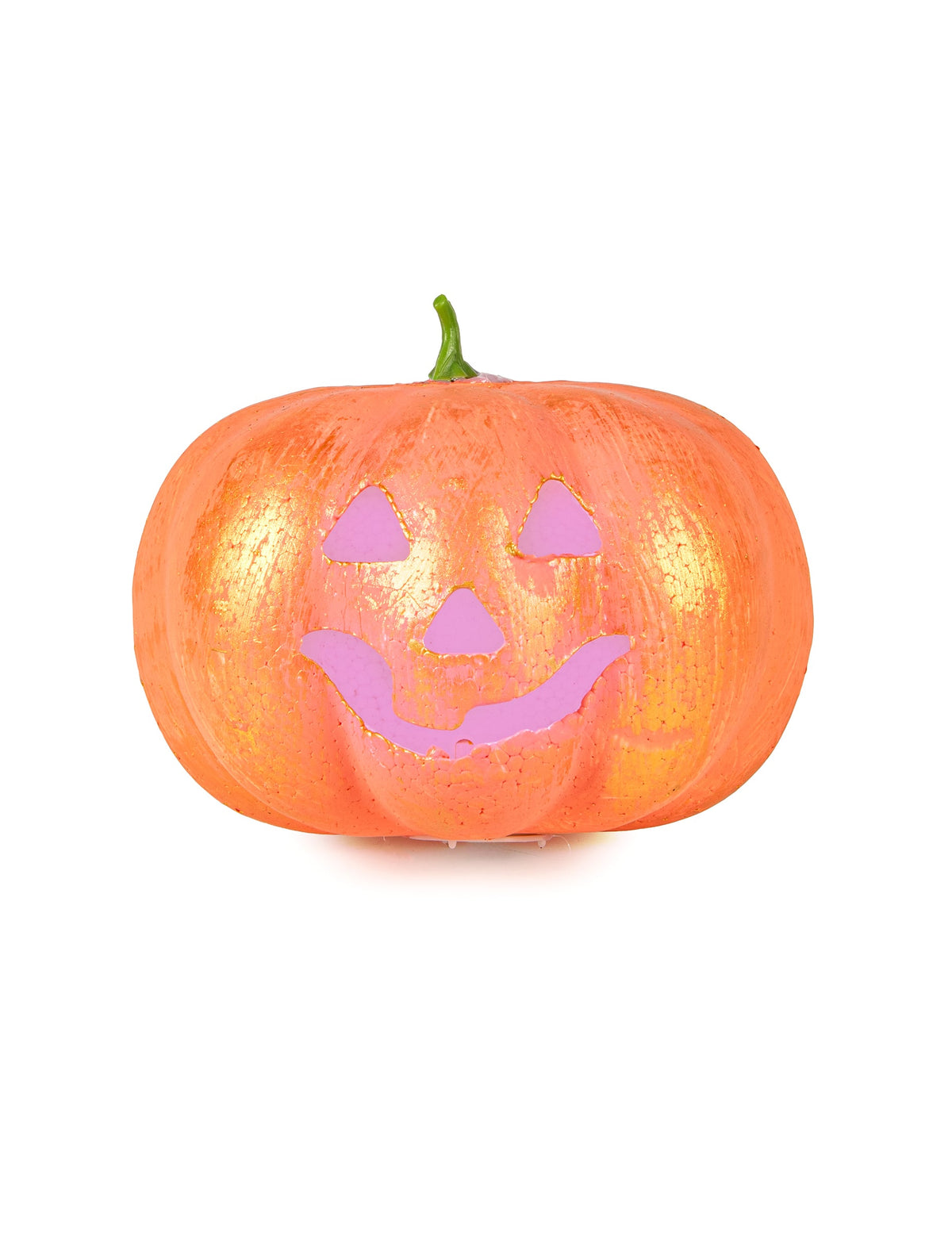 Vue de face de la citrouille lumineuse Halloween