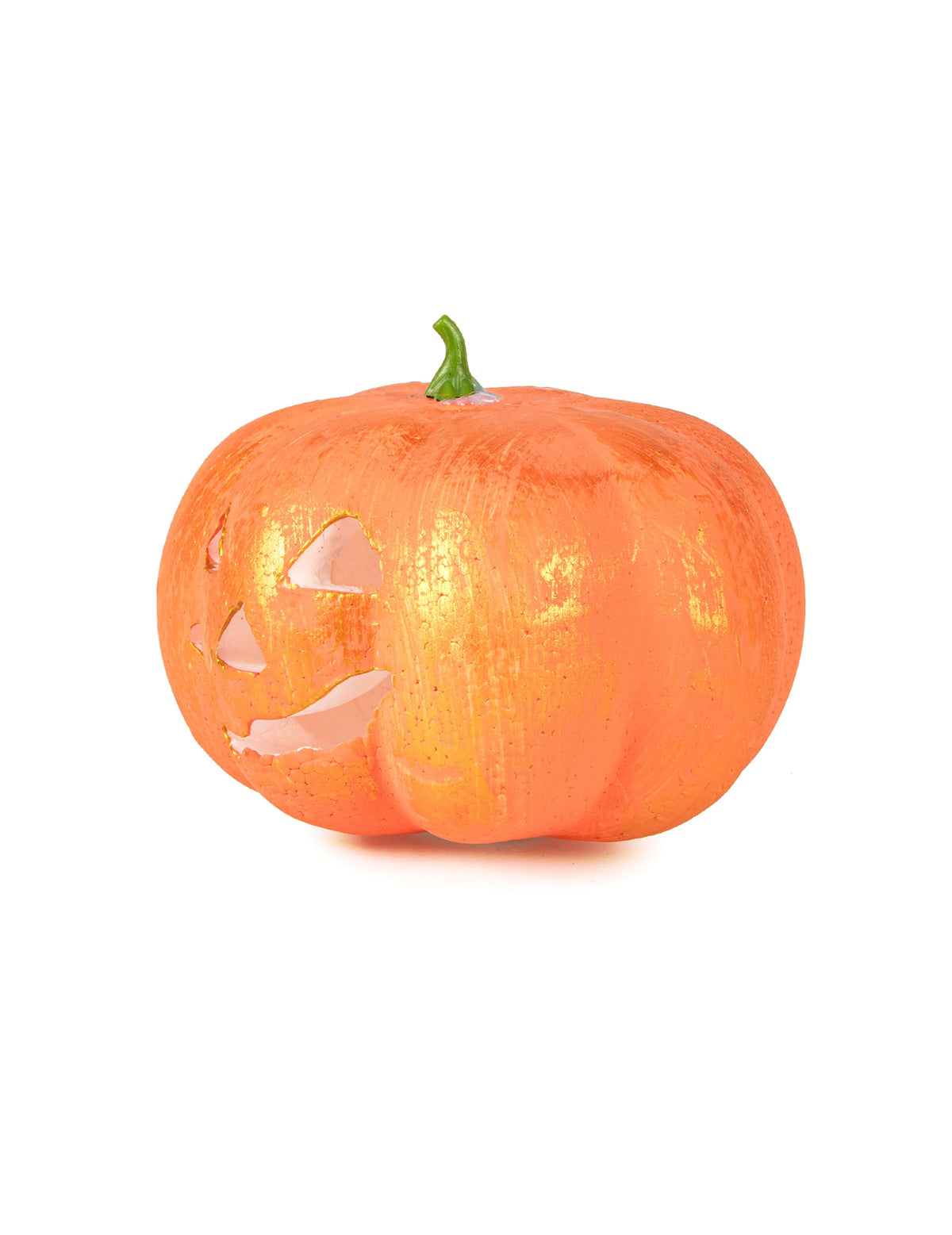 Vue de profil de la citrouille lumineuse Halloween