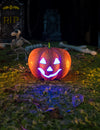 Svetlá Halloween tekvica 17 cm