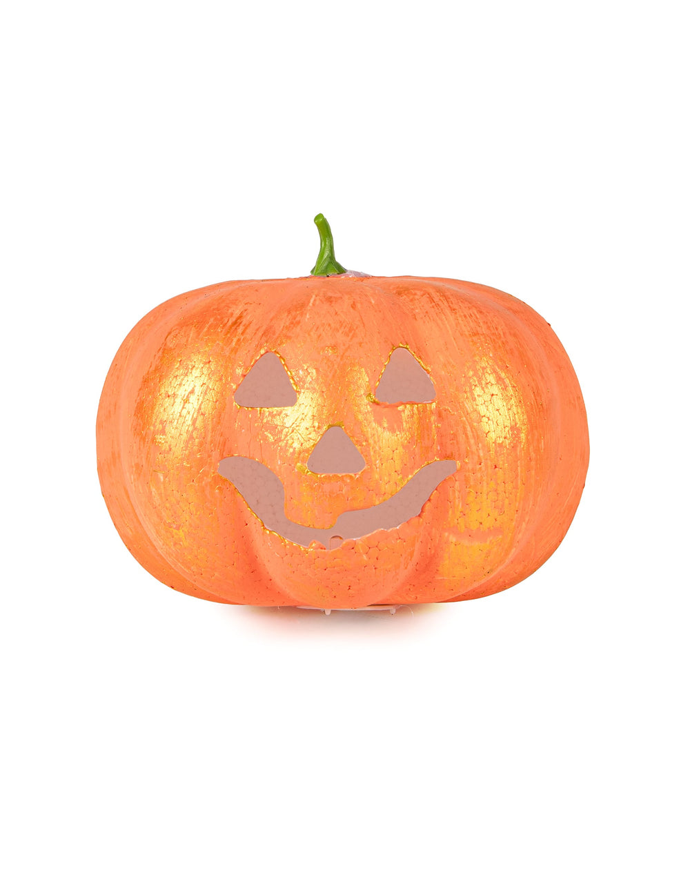 Citrouille lumineuse Halloween pour décoration orange et dorée