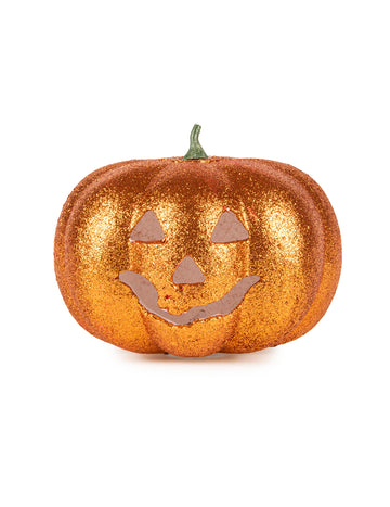 Svetlá Halloween tekvica 17 cm