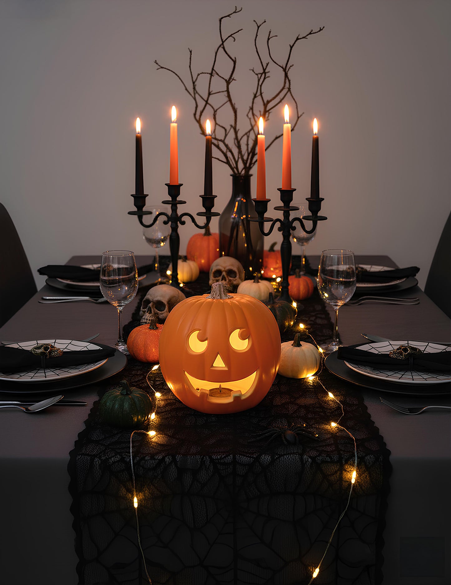 Svetelná tekvica 23 cm