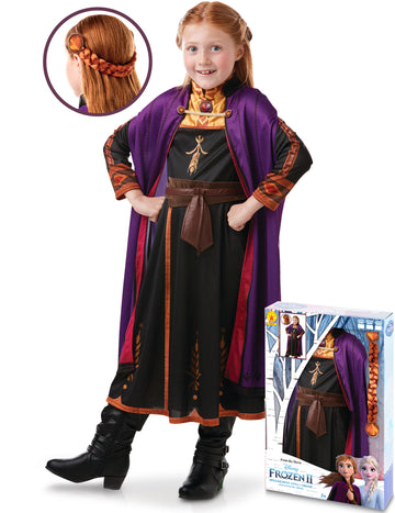 Dievčenský kostým a vrkoč Anny z Ľadového kráľovstva 2™