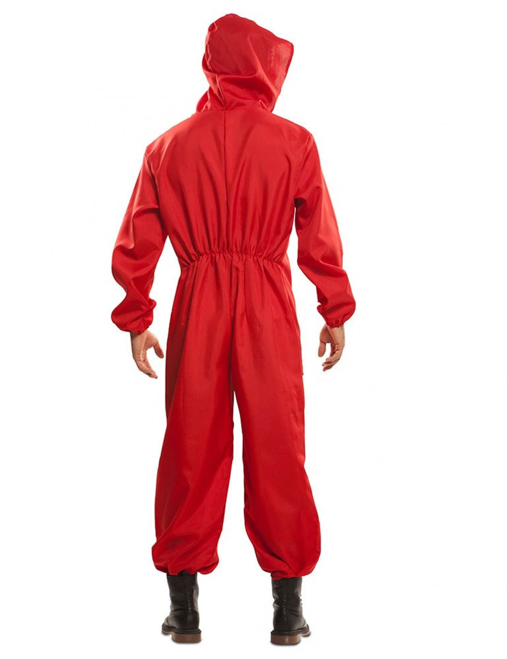 Kostým La Casa de Papel pre dospelého červená pohľad zozadu