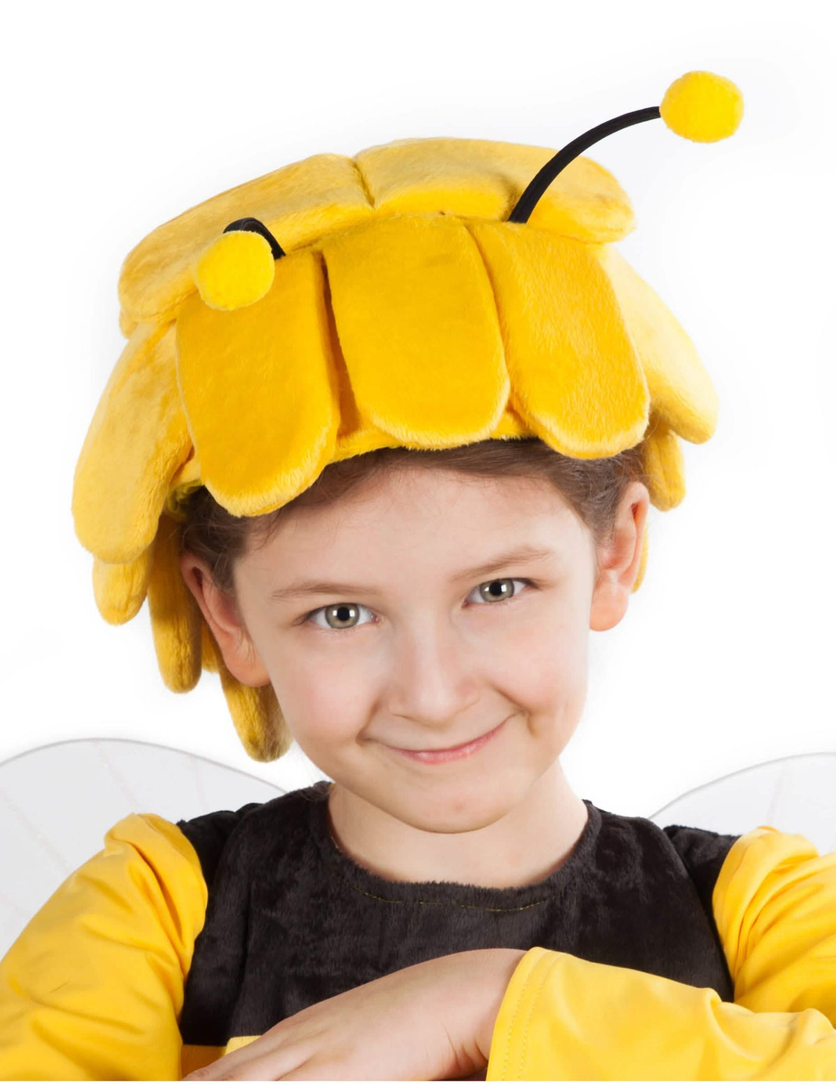 Pokrývka hlavy Maya včely pre dieťa žltá
