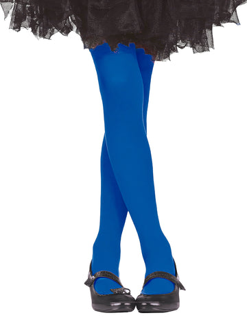 Collants opaques pour fille bleus