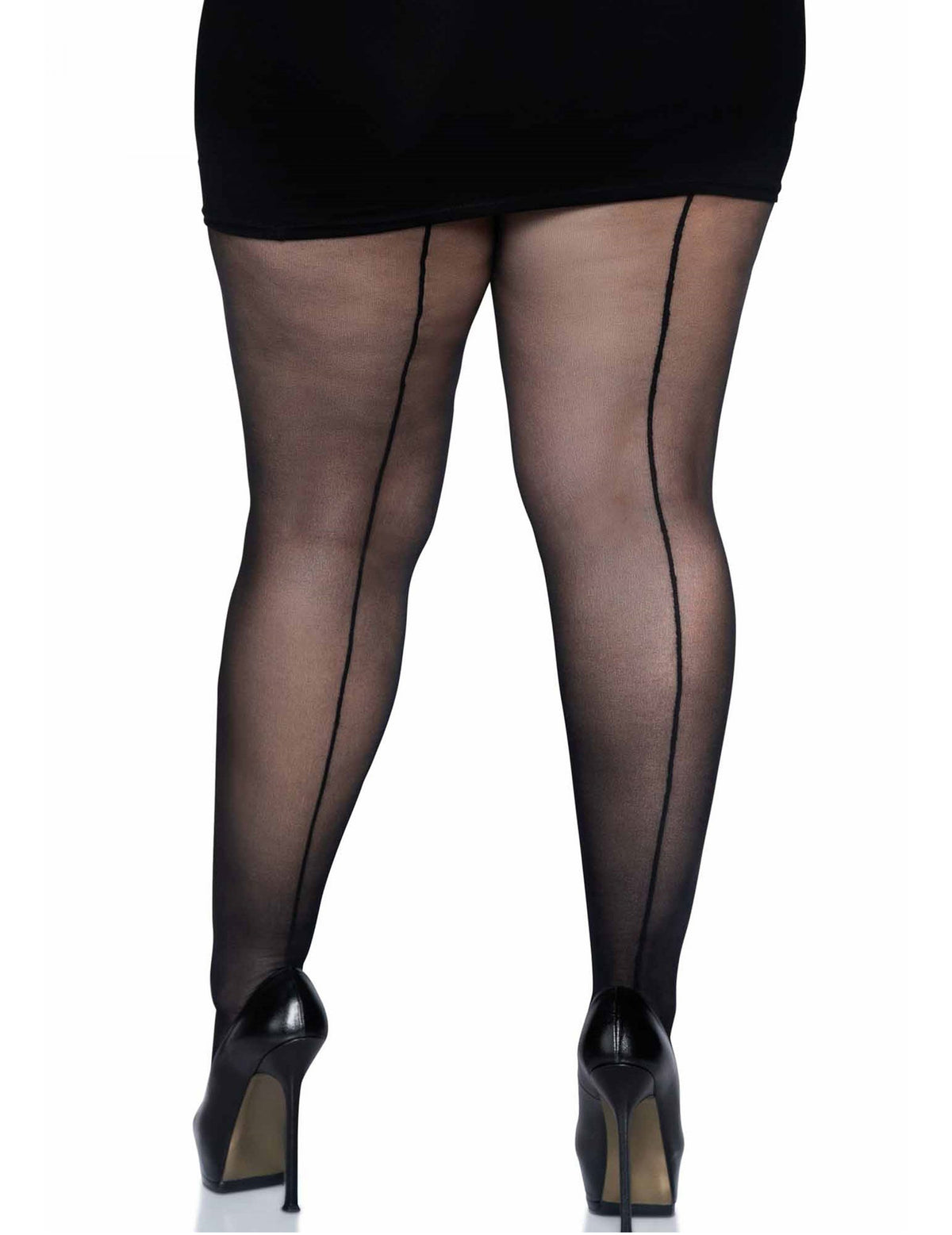 Collants couture pour femme noires