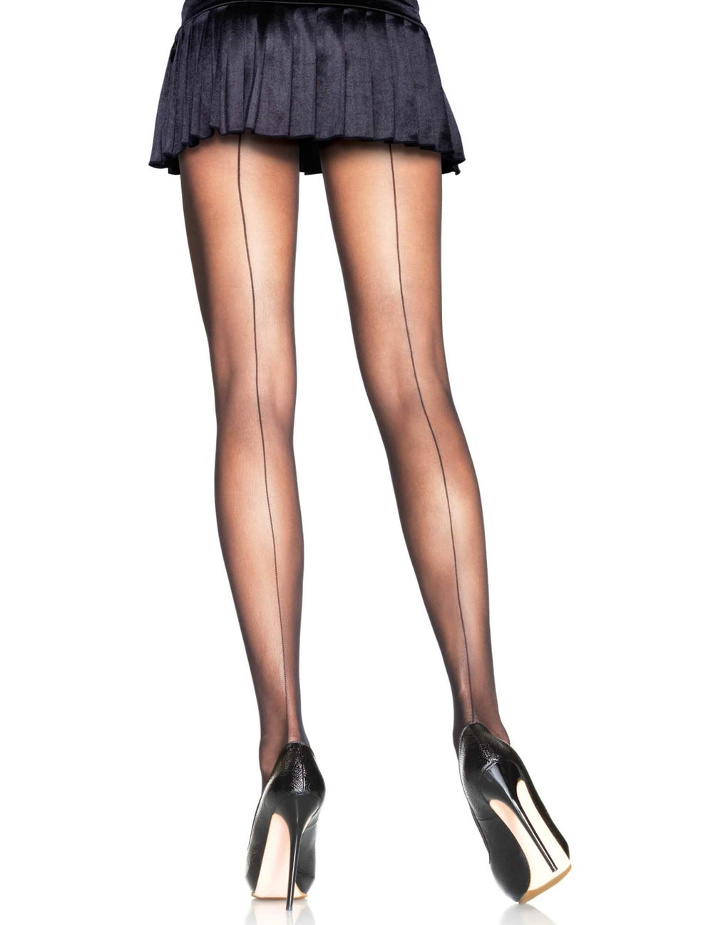 Collants couture pour femme noirs