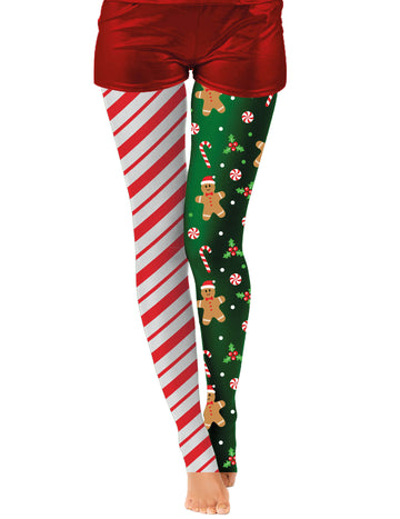 Vianočné pančuchy s perníkovými chalúpkami pre dospelých