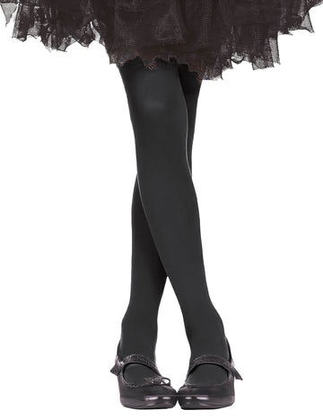Collants pour enfant noir opaque