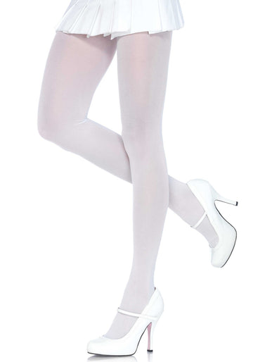 Collants opaques pour femme blancs