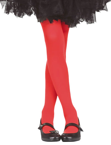 Collants opaques pour enfant rouge