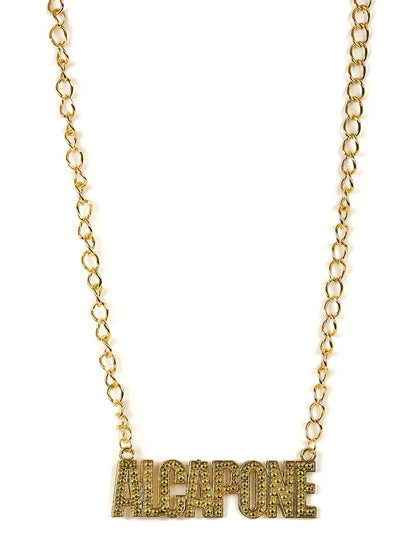 Collier gangster Al capone pour adulte doré