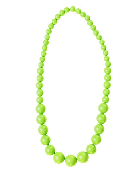 Collier de grosses perles pour adulte vert