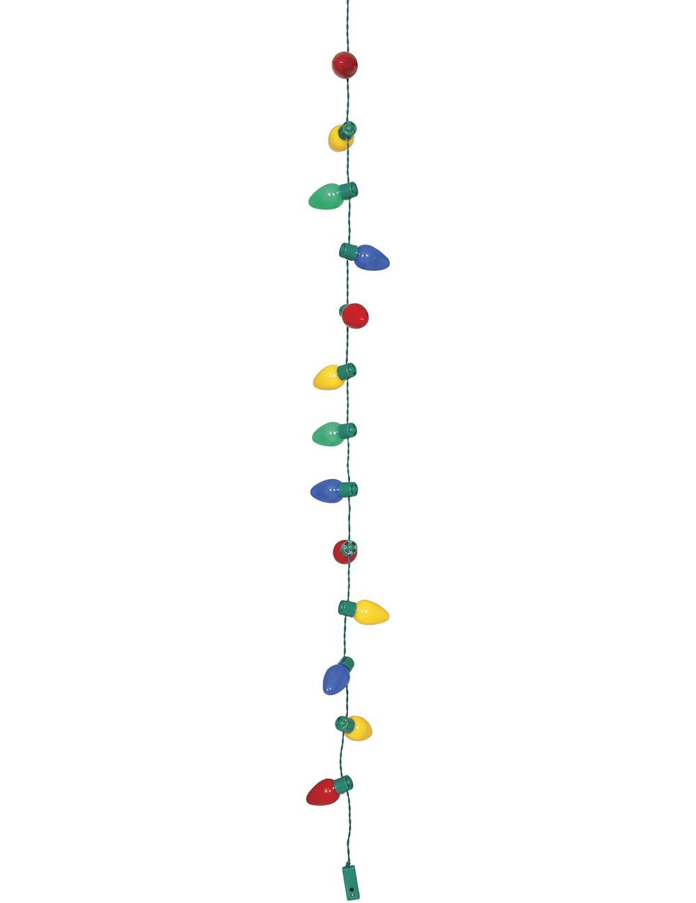 Vue verticale du collier guirlande de Noël lumineuse