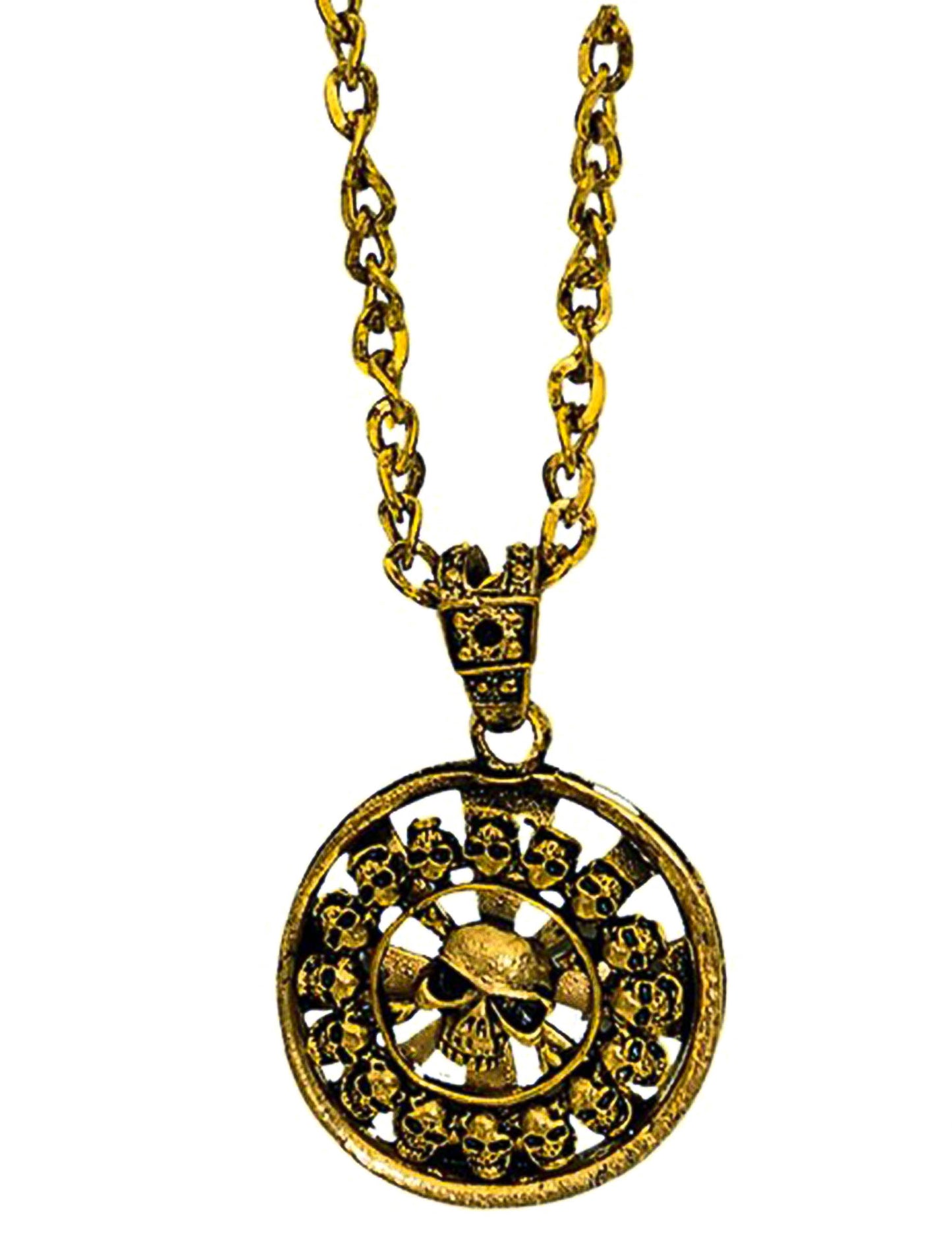 Zlatý pirátsky prívesok s príveskom