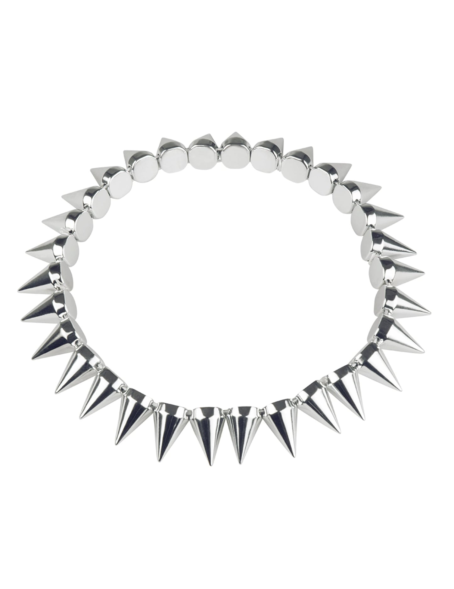 Vue de face du collier punk pour adulte