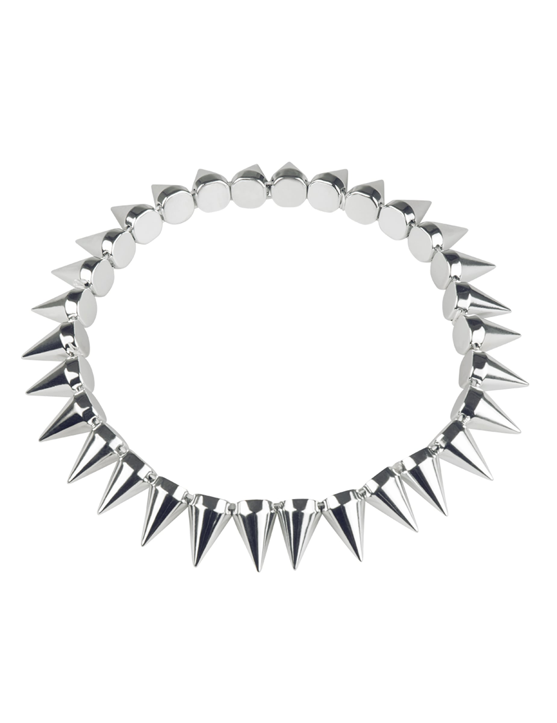 Vue de face du collier punk pour adulte