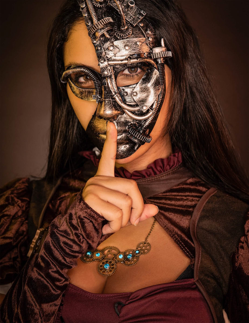 Zobrazenie náhrdelníka steampunk