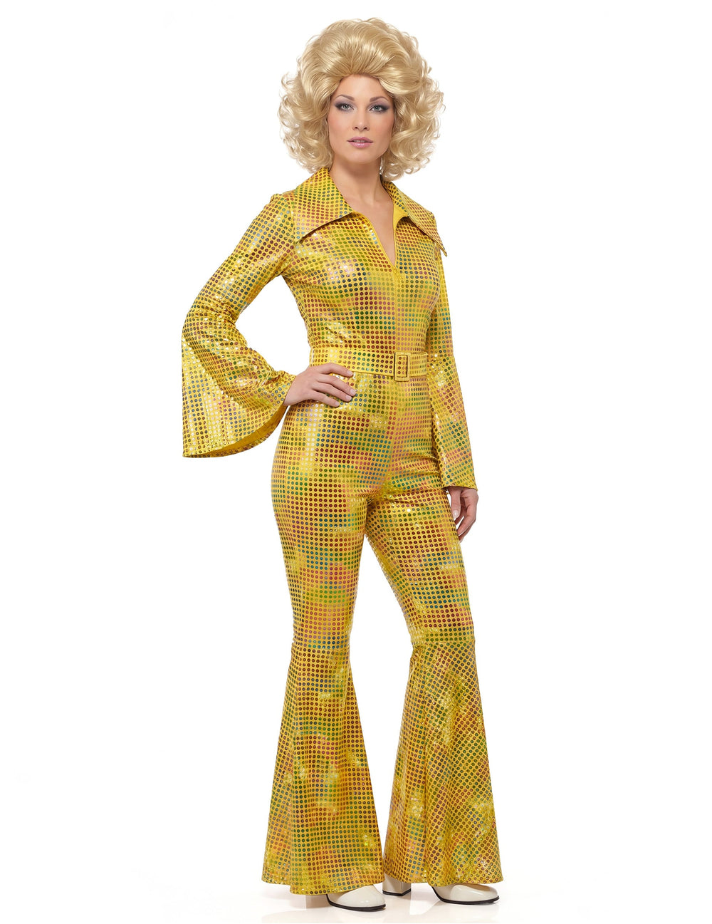Vue de face de la combinaison disco pour femme