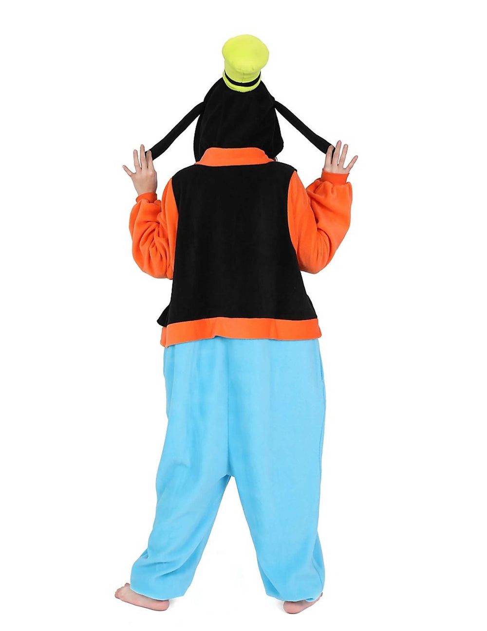 Pohľad zozadu na kostým kigurumi Dingo pre dospelý