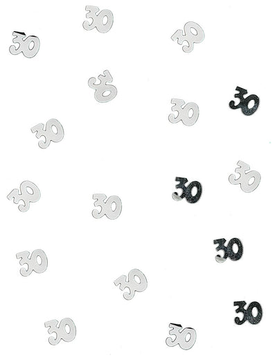 Confettis de table 30 pour anniversaire argentés en bois