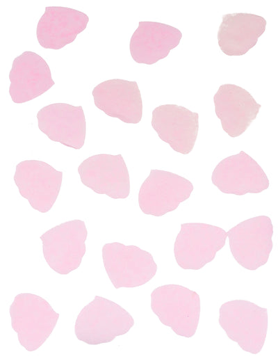 Confettis pétales de rose en papier pour mariage rose