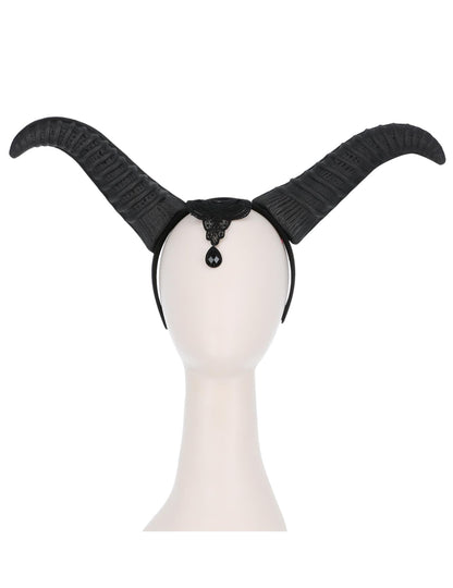 Halloweenské ženské kráľovné demeanc rohy