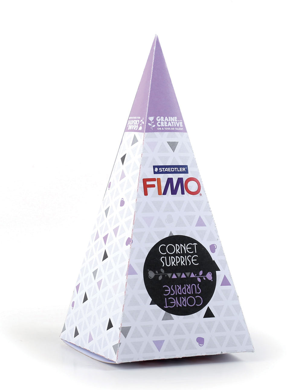 Fialový prekvapivý kužeľ Fimo® s moon 17 x 7 cm modelovacia súprava