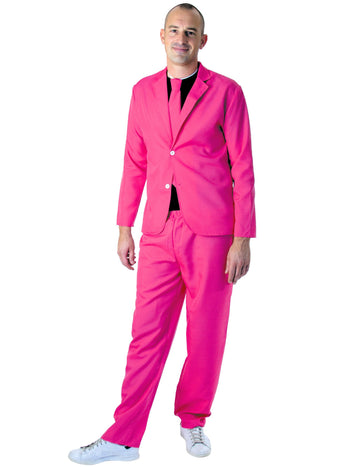 Fluo dospelý ružový módny kufr