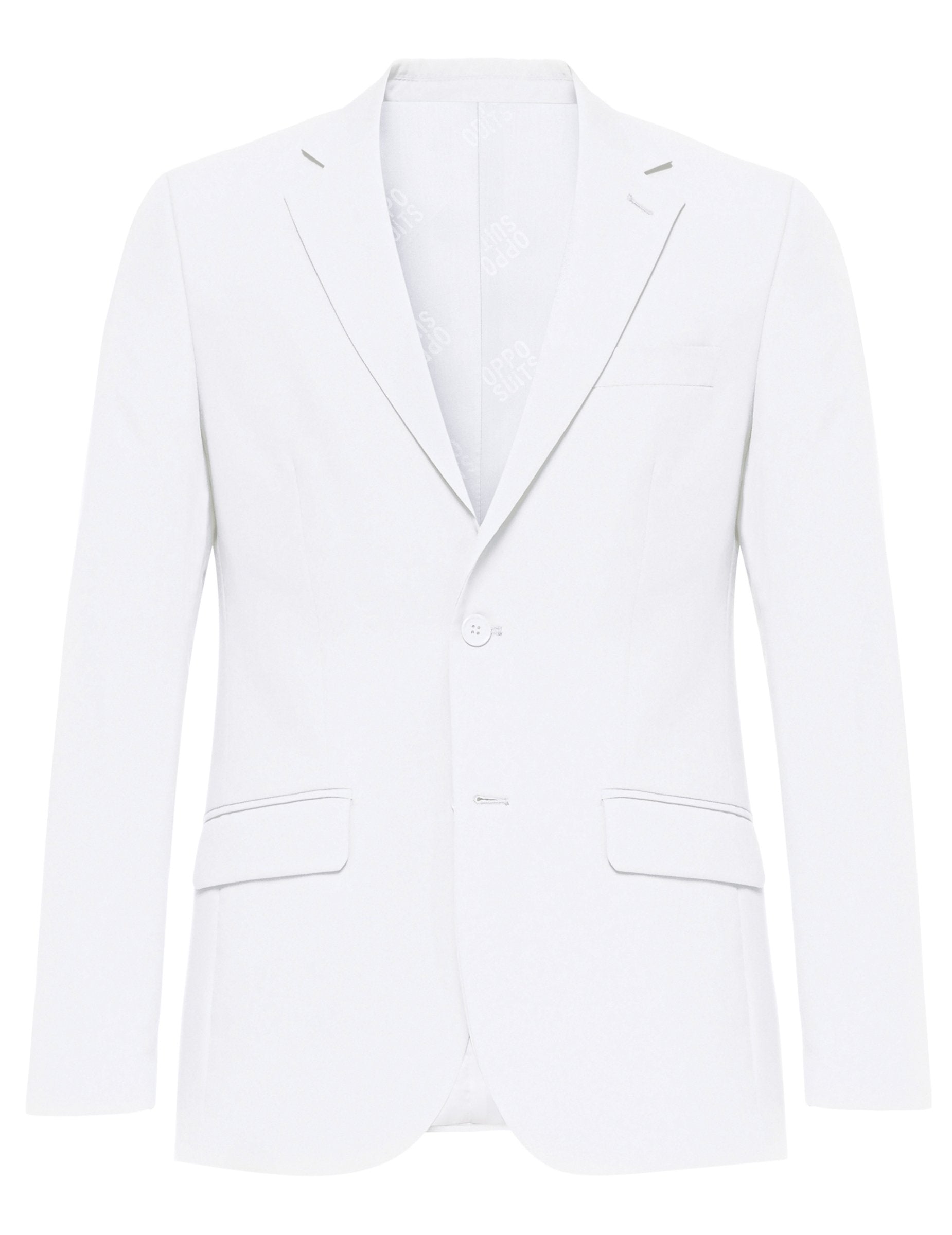 Vue de face de la veste du Costume Mr. Blanc Opposuits