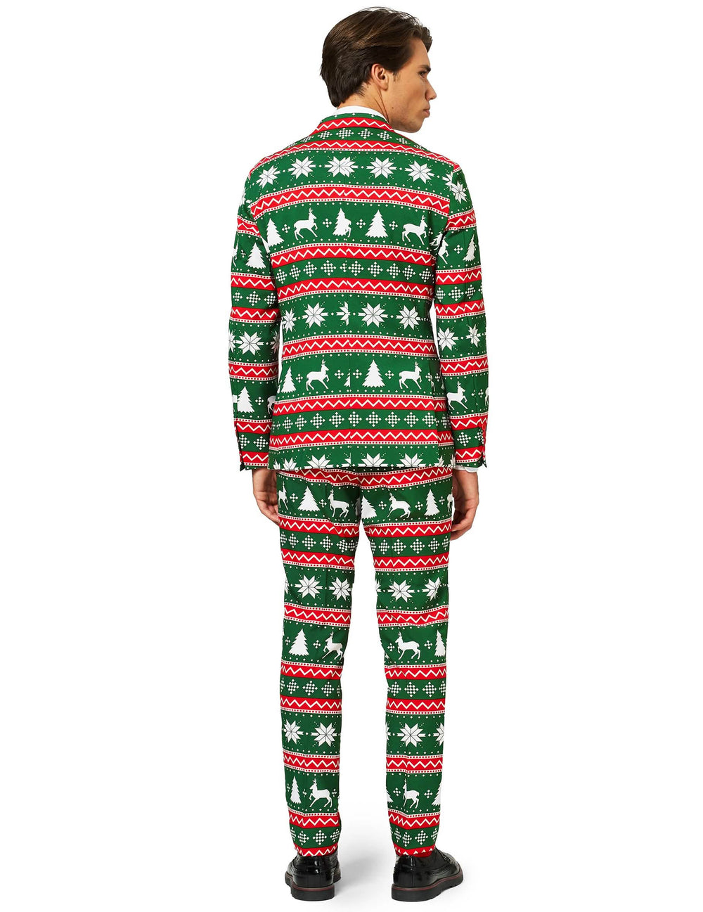 Pohľad zozadu na kostým Mr. Festive pre mužov