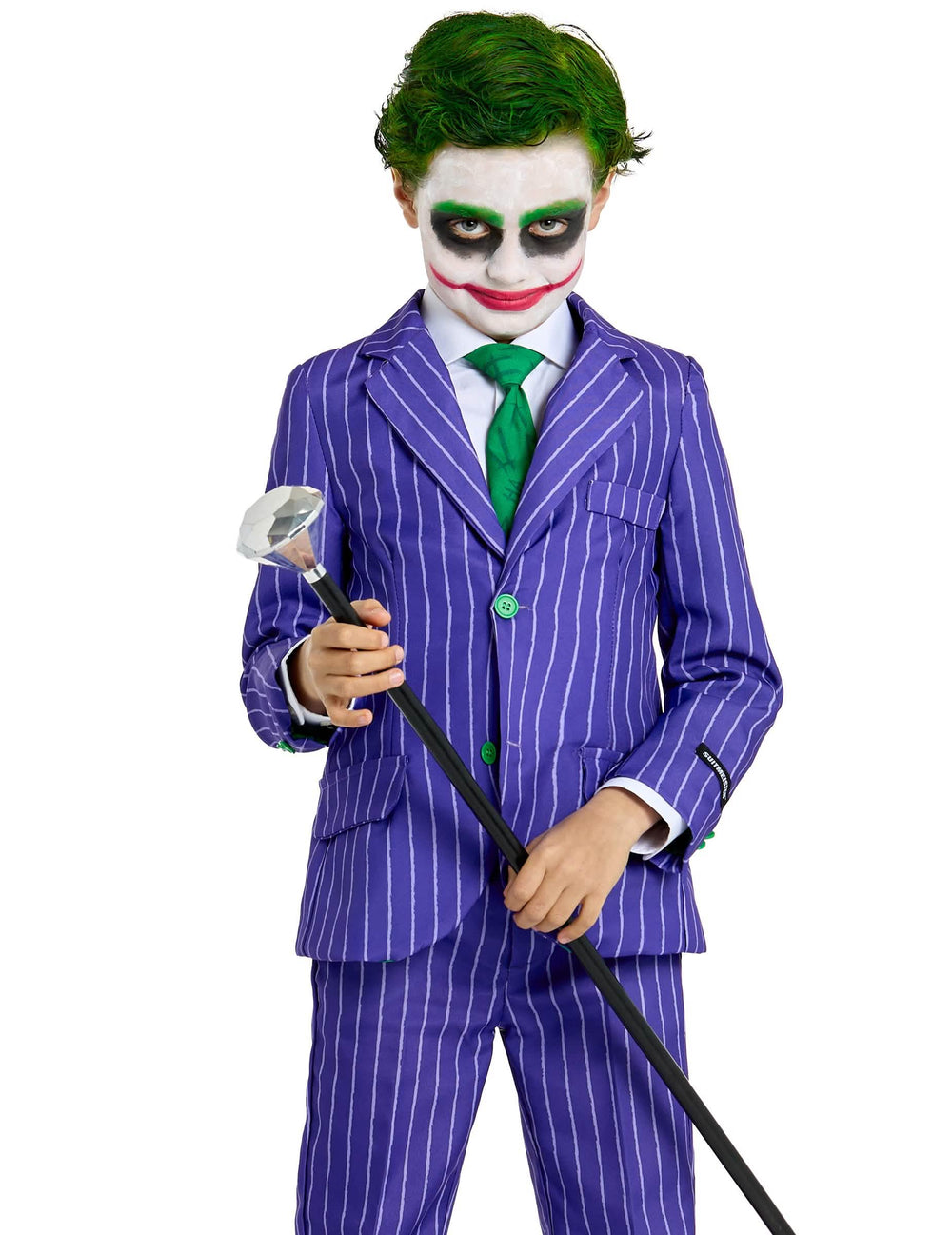 Detail palice s diamantmi ku kostýmu Mr. Joker pre dieťa