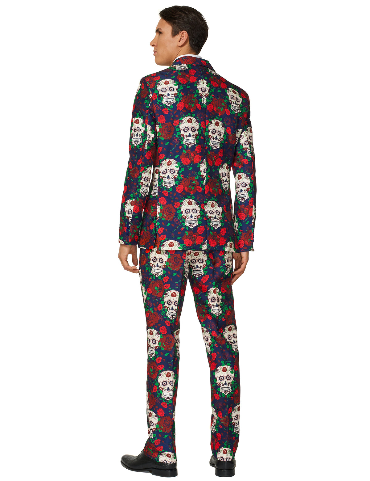 Vue de dos du costume Mr. Skull Day of the dead