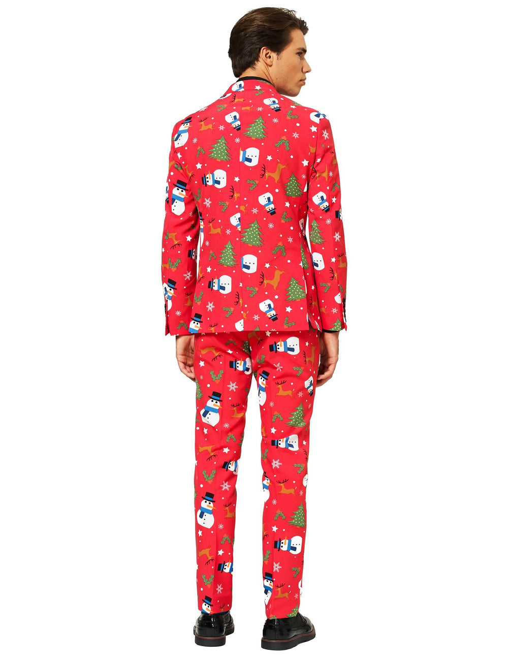 Pohľad zozadu na kostým Mr. Snowman pre muž