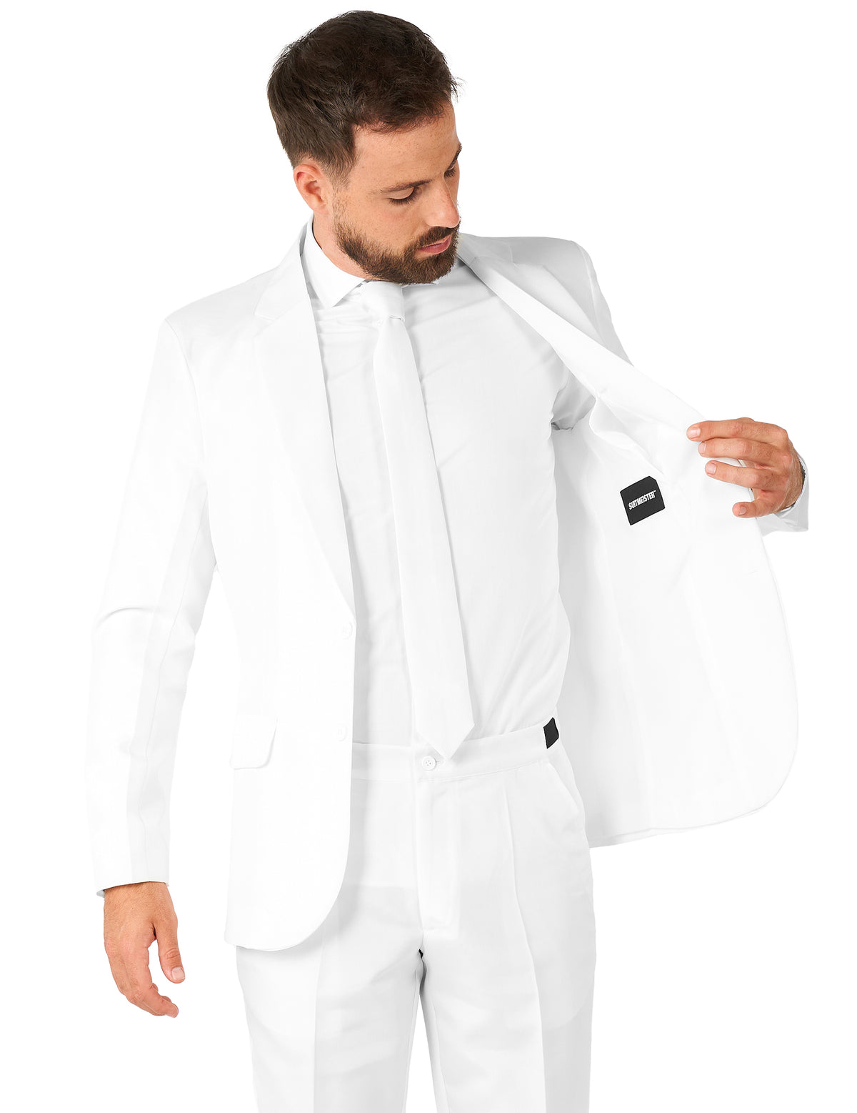 Pánsky biely oblek Mr. Solid Suitmeister™